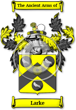 Larke Family Crest Download (jpg) Legacy Series - 150 DPI