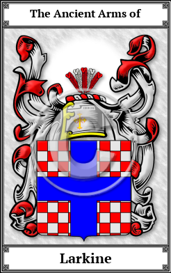 Larkine Family Crest Download (JPG)  Book Plated - 150 DPI