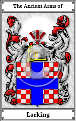 Larking Family Crest Download (JPG)  Book Plated - 150 DPI