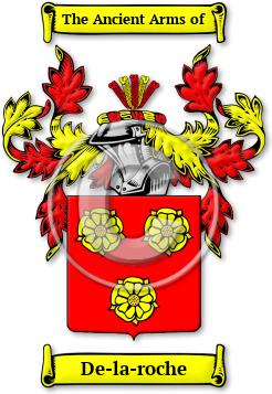 De-la-roche Family Crest Download (jpg) Legacy Series - 150 DPI