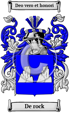 De rock Family Crest/Coat of Arms