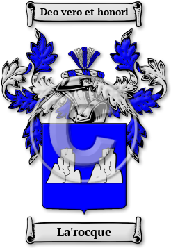 La'rocque Family Crest Download (JPG) Legacy Series - 600 DPI