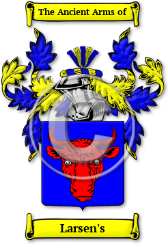 Larsen's Family Crest Download (jpg) Legacy Series - 150 DPI