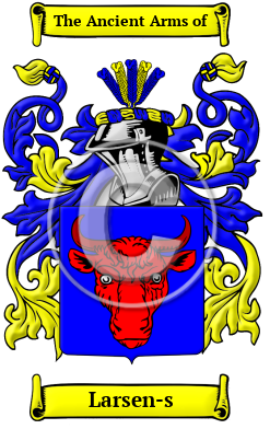 Larsen-s Family Crest Download (JPG) Heritage Series - 300 DPI