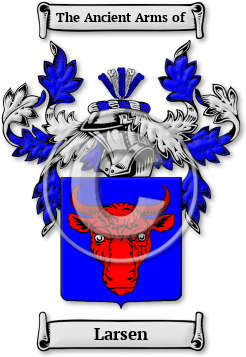 Larsen Family Crest Download (jpg) Legacy Series - 150 DPI