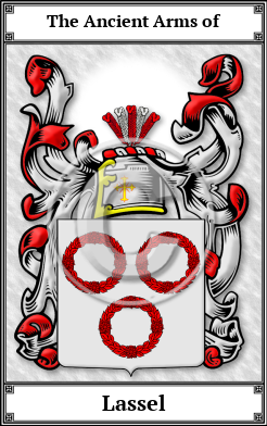 Lassel Family Crest Download (JPG)  Book Plated - 150 DPI