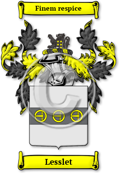 Lesslet Family Crest Download (jpg) Legacy Series - 150 DPI