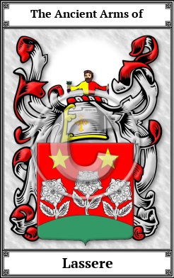 Lassere Family Crest Download (JPG) Book Plated - 600 DPI