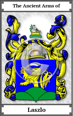 Laszlo Family Crest Download (JPG) Book Plated - 600 DPI