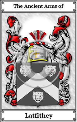 Latfithey Family Crest Download (JPG)  Book Plated - 150 DPI