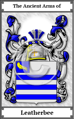 Leatherbee Family Crest Download (JPG) Book Plated - 600 DPI