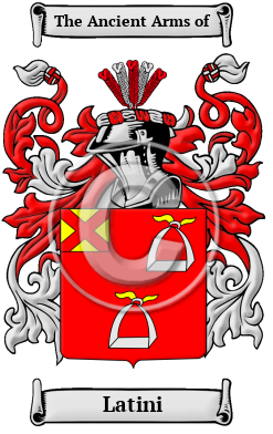 Latini Family Crest Download (JPG) Heritage Series - 600 DPI