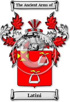Latini Family Crest Download (jpg) Legacy Series - 150 DPI