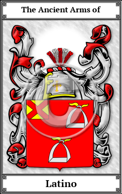 Latino Family Crest Download (JPG)  Book Plated - 150 DPI