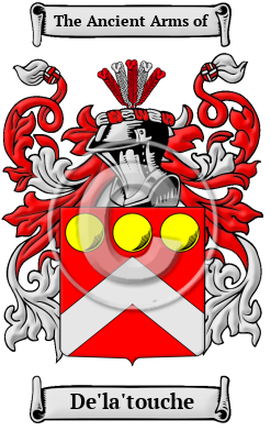 De'la'touche Family Crest Download (JPG) Heritage Series - 600 DPI