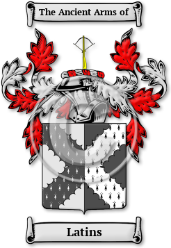 Latins Family Crest Download (jpg) Legacy Series - 150 DPI