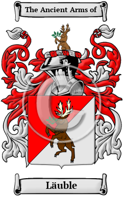 Läuble Family Crest/Coat of Arms