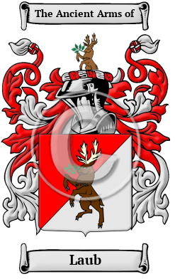 Laub Family Crest Download (JPG) Heritage Series - 600 DPI