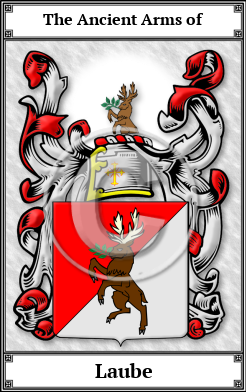 Laube Family Crest Download (JPG)  Book Plated - 150 DPI