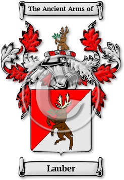 Lauber Family Crest Download (jpg) Legacy Series - 150 DPI