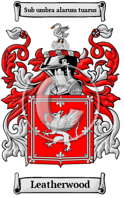 Leatherwood Family Crest Download (JPG) Heritage Series - 600 DPI