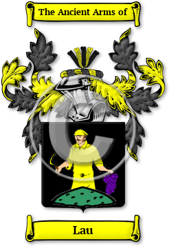 Lau Family Crest Download (jpg) Legacy Series - 150 DPI