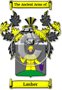 Lauher Family Crest Download (jpg) Legacy Series - 150 DPI