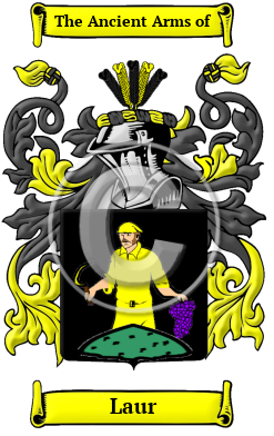 Laur Family Crest Download (JPG) Heritage Series - 600 DPI