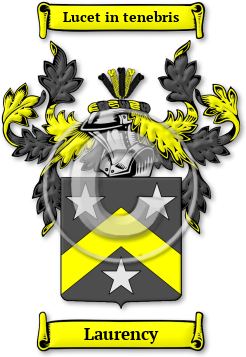Laurency Family Crest Download (jpg) Legacy Series - 150 DPI