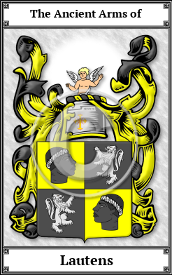 Lautens Family Crest Download (JPG)  Book Plated - 150 DPI
