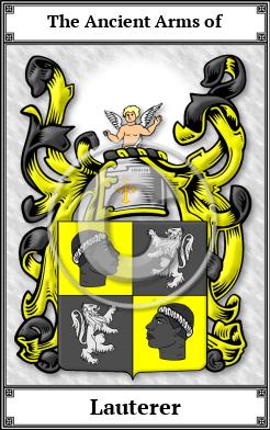 Lauterer Family Crest Download (JPG)  Book Plated - 150 DPI