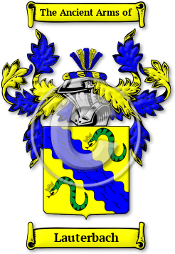 Lauterbach Family Crest Download (jpg) Legacy Series - 150 DPI
