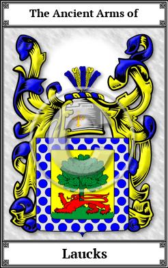 Laucks Family Crest Download (JPG) Book Plated - 600 DPI