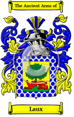 Laux Family Crest Download (JPG) Heritage Series - 600 DPI