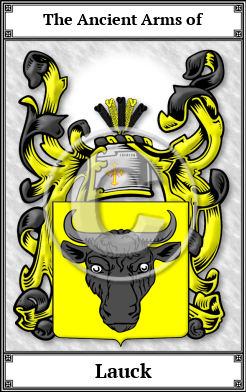 Lauck Family Crest Download (JPG)  Book Plated - 150 DPI