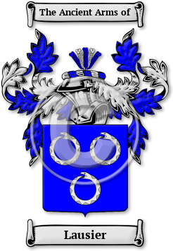 Lausier Family Crest Download (jpg) Legacy Series - 150 DPI