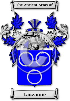 Lauzanne Family Crest Download (jpg) Legacy Series - 150 DPI