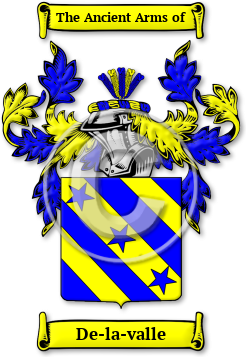 De-la-valle Family Crest Download (jpg) Legacy Series - 150 DPI
