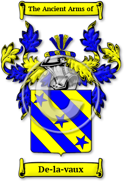 De-la-vaux Family Crest Download (jpg) Legacy Series - 150 DPI