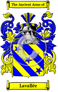 Lavallée Family Crest/Coat of Arms