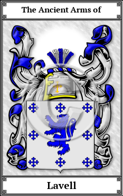 Lavell Family Crest Download (JPG)  Book Plated - 150 DPI