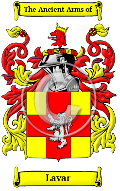 Lavar Family Crest/Coat of Arms