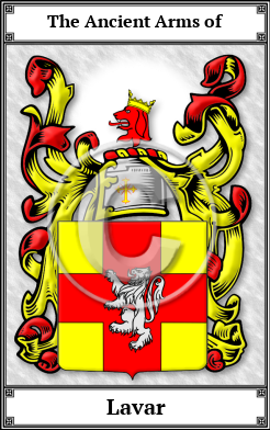 Lavar Family Crest Download (JPG) Book Plated - 600 DPI