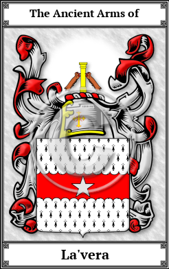 La'vera Family Crest Download (JPG)  Book Plated - 150 DPI