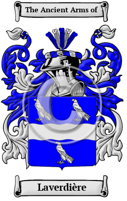 Laverdière Family Crest/Coat of Arms