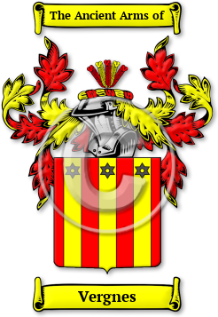 Vergnes Family Crest Download (jpg) Legacy Series - 150 DPI