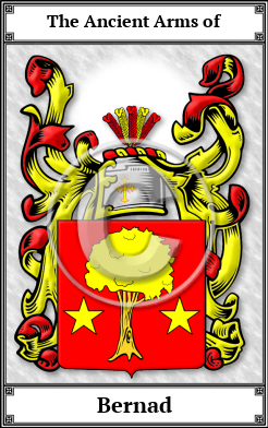 Bernad Family Crest Download (JPG)  Book Plated - 150 DPI
