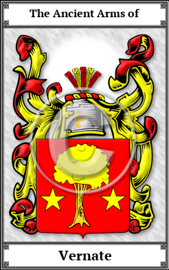 Vernate Family Crest Download (JPG)  Book Plated - 150 DPI