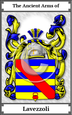 Lavezzoli Family Crest Download (JPG)  Book Plated - 150 DPI