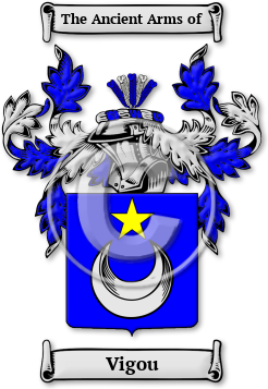 Vigou Family Crest Download (jpg) Legacy Series - 150 DPI